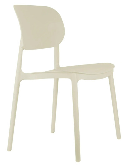 Leitmotiv Dining Chair Cheer - Cream - H81.5CM Leitmotiv Dining Chair Cheer - Cream - H81.5CM
