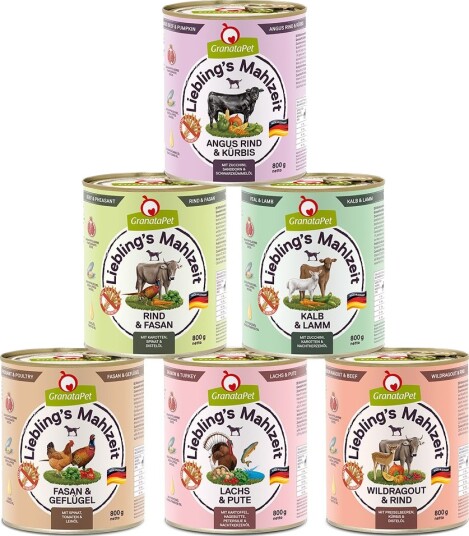 Granatapet Våtfôr Liebling'S Måltid I Blandingspakke 2 6 Varianter 24 X 800 G