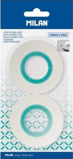 Milan Usynlig Tape 19Mm X 33M 2 Stk Milan Milan Usynlig Tape 19Mm X 33M 2 Stk Milan