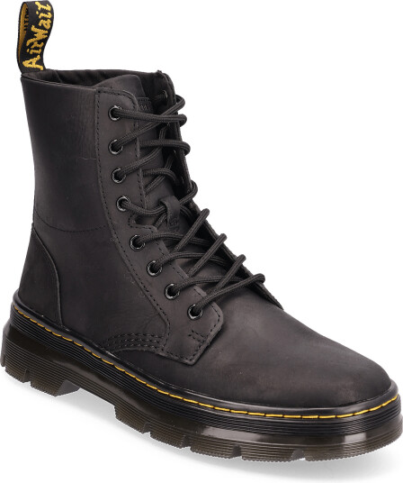 Dr. Martens Combs Leather Black Wyoming - Black - 43