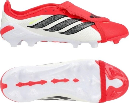 adidas Predator League Fold over Tongue FG Born For Goals   Lucid Red/Svart/Fottøy Hvit Barn   Gress (FG) størrelse 28½