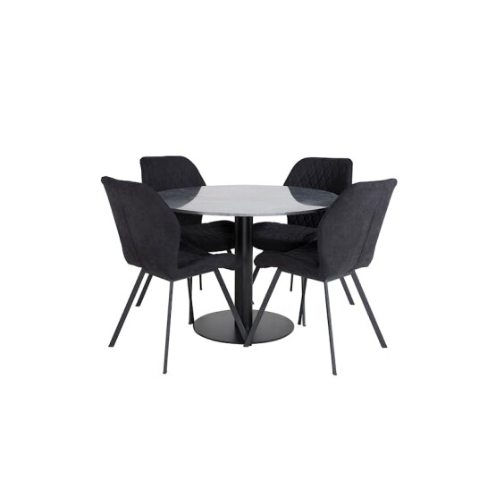 Venture Home Spisegruppe Venture Home Estelle med 4 Geneva Stoler Polyester GR20493
