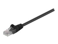 MicroConnect - Nettverkskabel - RJ-45 (hann) til RJ-45 (hann) - 25 cm - UTP - CAT 5e - flertrådet - svart