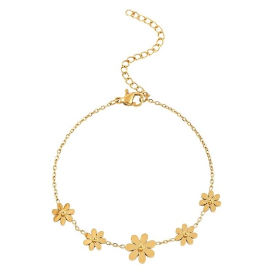 Timi Of Sweden Fay Flower Chain Bracelet Timi Of Sweden Fay Flower Chain Bracelet