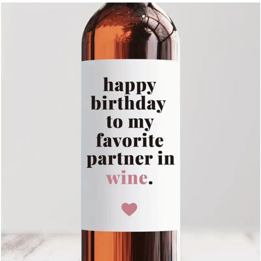 Flaskeklistremerke Partner i Vin Flaskeklistremerke Partner i Vin