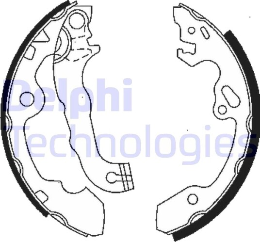 DELPHI LS1850 Bremsesko sett