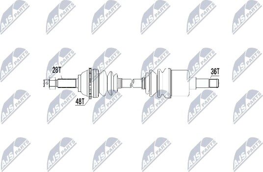 Nty Drivaksel NTY NPW FR 031