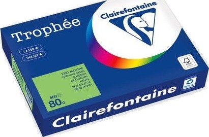 CLAIREFONTAINE Kopipapir TROPHEE A4 80g vårgrønn (500)