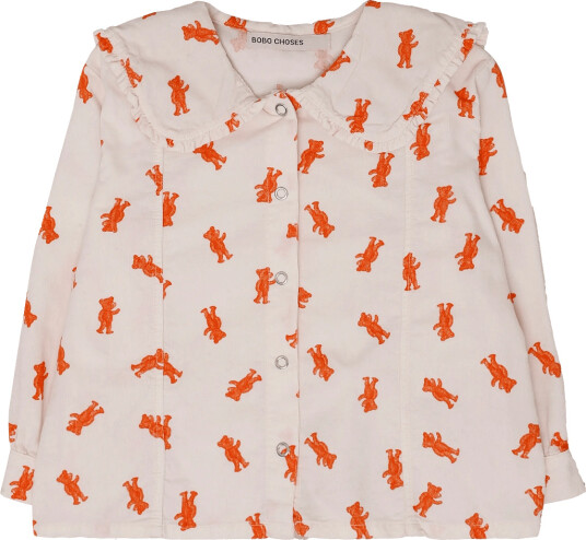 Bobo Choses Softpaw Monster All Over Shirt Pink 92