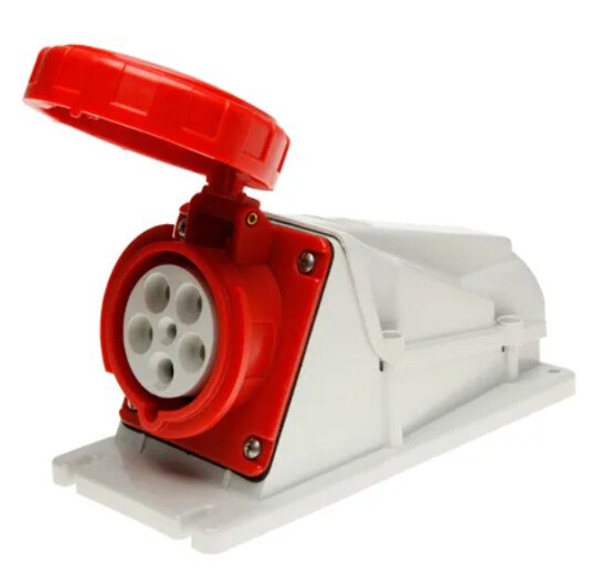 Gewiss Stikk påvegg 125A 3P+J 400V IP67 GW62534