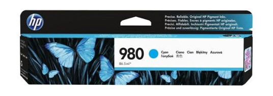 HP 980 / D8J07A Cyan Ink - Blekkpatron Blå HP 980 / D8J07A Cyan Ink - Blekkpatron Blå