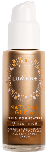 Lumene Natural Glow Fluid Foundation SPF20 - 30 ml - Deep Rich