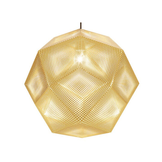 Tom Dixon Etch Messing Taklampe Stor