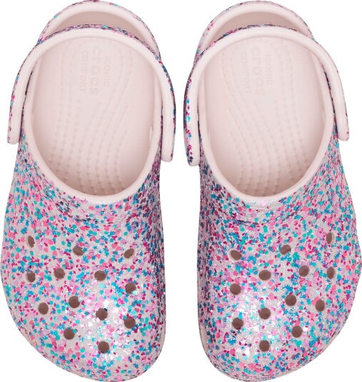 Crocs Sandaler   Classic+ Blend Glitter   Cocoa Cream   Crocs   24/25   Sandals Beige Blå Hvit Lilla Rosa Turkis   24 25