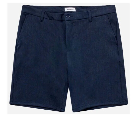 Woodbird Steffen Melange Shorts - Navy