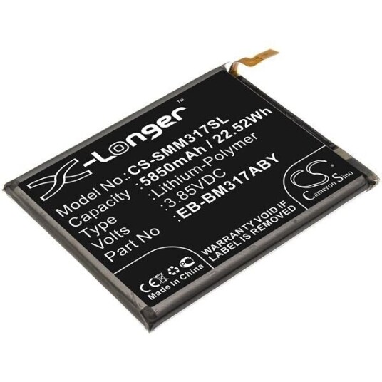 Samsung SM-M317F/DS batteri (5850 mAh 3.85 V, Sort)