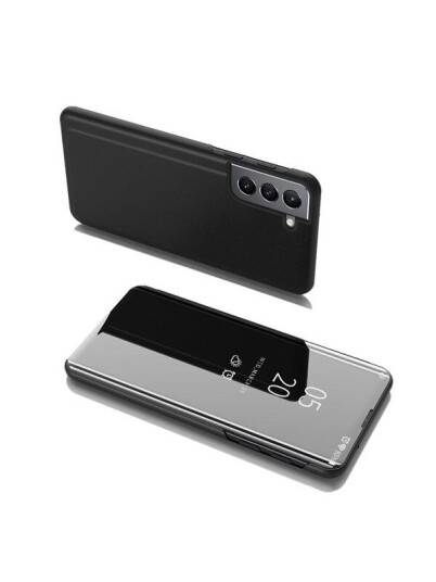 Hurtel Clear View Case Flip Cover for Samsung Galaxy S22+ Black