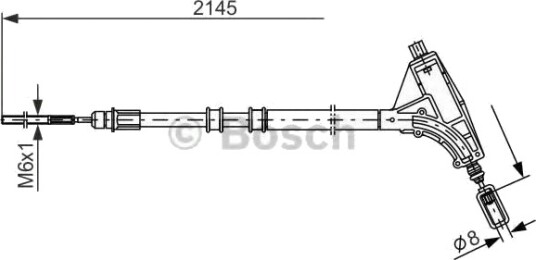 BOSCH 1 987 477 592 Tautrekk håndbremse
