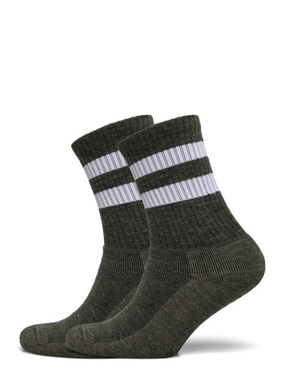 Alpacasocks&Co Knitted Merino Socks In 2-Pack - Grey - 36-39