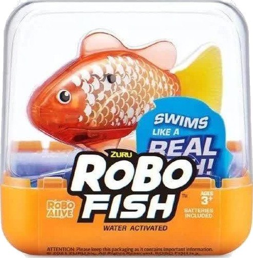 Zuru Robo Alive Robo Fish Interaktiv Fisk 3+ År Oransje Gull