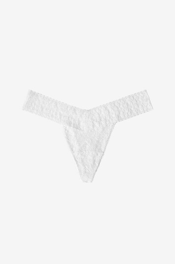Lace Laboratory   Stringtruser Lace Thong   Hvit