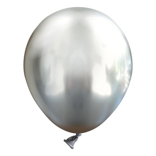 Ballongkungen AB Lateksballonger Mini Krom Sølv - 25-pakning