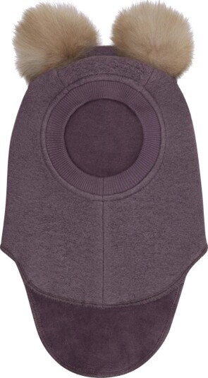 Huttelihut Balaclava Ull 2 lags Månelandskap Huttelihut 1 2 år (80 92) Balaclava dobbel Lilla