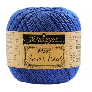 Scheepjes Maxi Sweet Treat Garn Unicolor 201 Elektrisk Blå