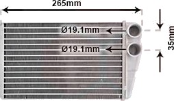 VAN WEZEL 43006354 Varmeapparat register