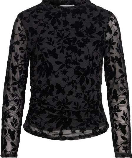 Vila Virikke L/S Funnel Neck Top Noos Black M