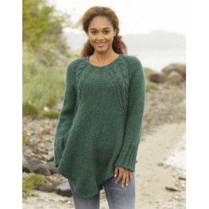Emerald Queen by DROPS Design Tunika Strikkeoppskrift str . S XXXL Small