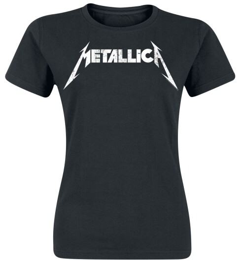 Metallica T-skjorte Textured Logo S til XXL Damer svart