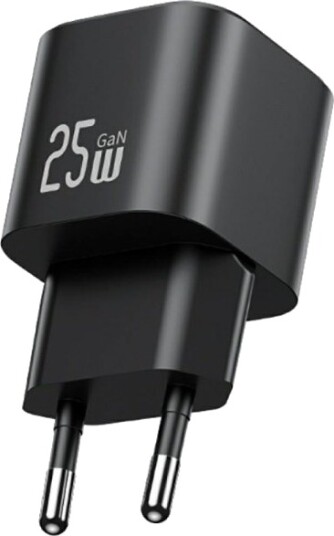 Usams Jc Series Cc289 25W Gan Mini-Hurtiglader Usb-C Svart