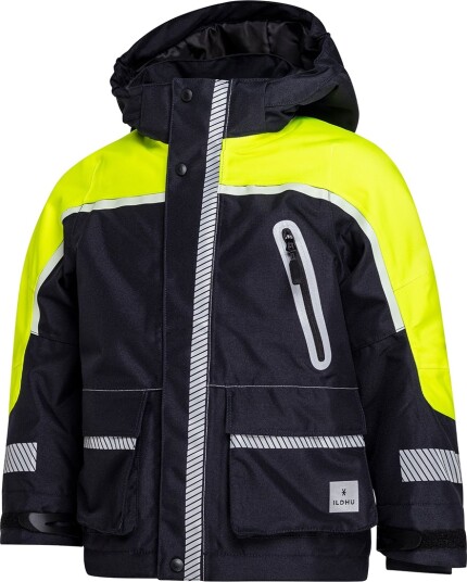Ildhu Vinterjakke Norly Navy/Yellow m. Selvlysende Reflekser ILDHU 110 Vinterjakke Blå Gul Ildhu Vinterjakke Norly Navy/Yellow m. Selvlysende Reflekser ILDHU 110 Vinterjakke Blå Gul