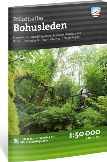 Calazo förlag Friluftsatlas Bohusleden 1:50.000 OneSize, NoColour
