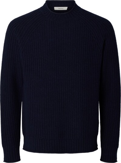 Selected Slmbilly Ls Knit Crew Neck SKY CAPTAIN M Selected Slmbilly Ls Knit Crew Neck SKY CAPTAIN M