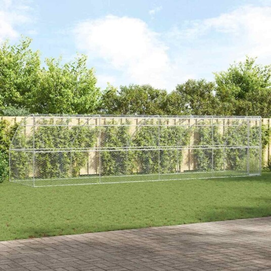 Vidaxl Hundebur 4 Stk. Sølv 8 X 2 X 2 M Galvanisert Stål