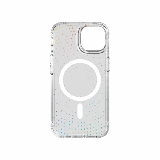Tech21 Evo Sparkle Gjennomsiktig Mobildeksel med MagSafe for iPhone 14