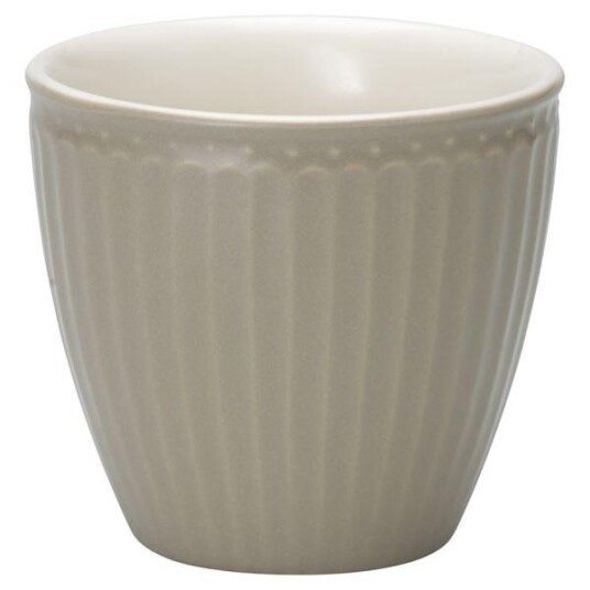 GreenGate Alice latte kopp 35 cl warm grey