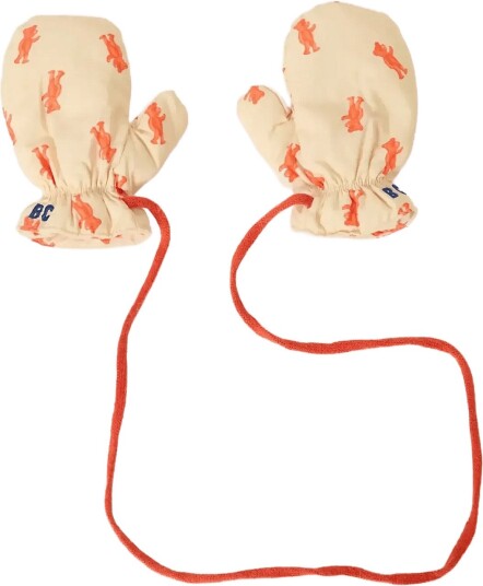 Bobo Choses Softpaw Monster All Over Mittens - PINK - One Size