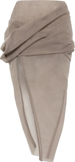 Rick Owens Dame Skjørt Grå M,