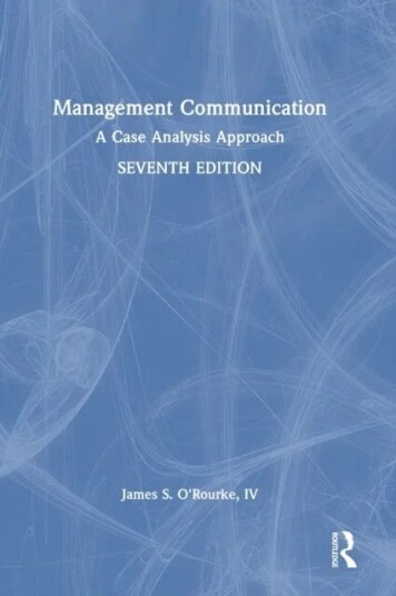 Management Communication Av James S. O'Rourke