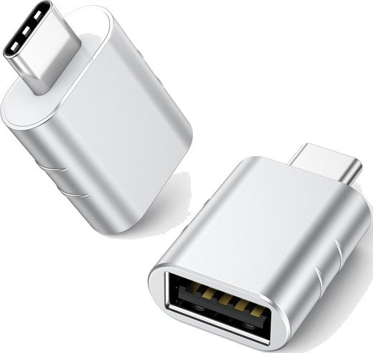 USB 3.2 til USB-C OTG-adapter 10 Gbps Silver USB 3.2 til USB-C OTG-adapter 10 Gbps Silver