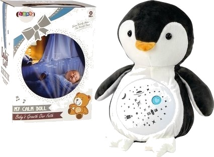 Leantoys Kosedyr Pingvin Med Sovelys Lyd NattOg Dagmodus