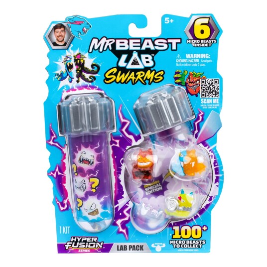 MrBeast Lab Swarms Fusion Figur 6-pack med samlefigurer MrBeast Lab Swarms Fusion Figur 6-pack med samlefigurer