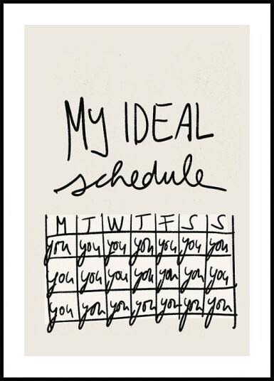 Myi deals chedule Plakat Plakat / 40x50cm