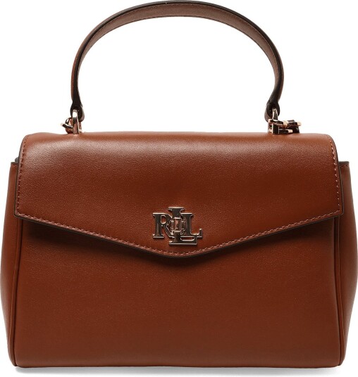 Lauren Ralph Lauren Nappa Leather Small Farrah Soft Satchel   LAUREN TAN   One Size