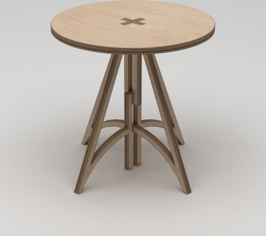 Nurena Spisebord 75 cm - Naturlig tre
