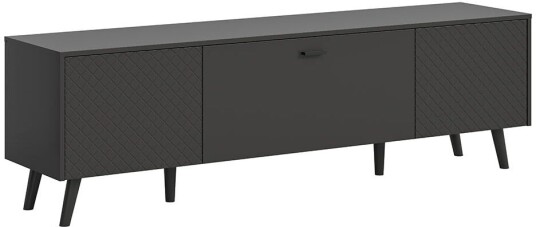 Linea skjenk 2 dører 1 klaffedør matt grå.