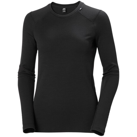 Helly Hansen Dame Lifa Merino Mellomvekt Crew Basislag Svart Xs MarineblåXS Helly Hansen Dame Lifa Merino Mellomvekt Crew Basislag Svart Xs MarineblåXS